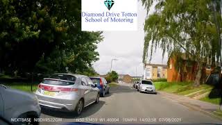 Maybush Driving Test Routes Tricky bits Lower Brownhill Road Compulsory Left turn [upl. by Cinemod]