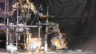 Compressorhead  Iron Man Black Sabbath Cover live in Moscow Russia [upl. by Weitzman]