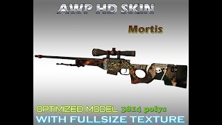 CSGO AWP Mortis HD skin for CS 16 [upl. by Avictor]