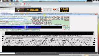 DecondingMeteofax Northwood 11850 Khz [upl. by Vanhomrigh]