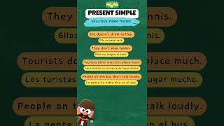 Present simple Negative Form Tenses englishgrammar [upl. by Irahs]