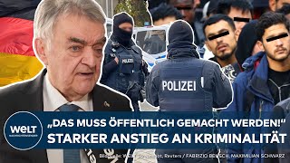 DEUTSCHLAND Starker Anstieg an Kriminalität  NRW Innenminister Reul zu migrantischen Tätern [upl. by Hermie474]