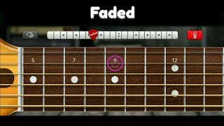 Faded  Alan Walker  Play On Real Guitar App [upl. by Fae653]