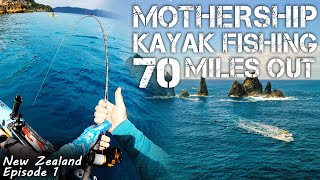 Mothership Kayak Fishing Adventure 70 Miles Offshore CATCH CLEAN COOK  Episode 1 [upl. by Enelime]