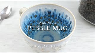 Making a Pebble Cup from start to finish  Satisfying Pottery [upl. by Allets]