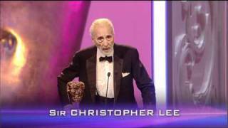 Sir Christopher Lee Bafa 2011 Orange British Academy Film and Televisions Awards [upl. by Ester]