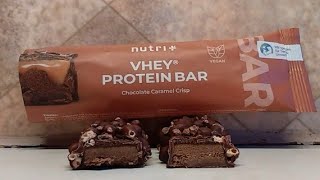 TasteTest Nutri vhey Proteinbar 🍫 SchokoLebkuchen amp Chocolate Caramel Crisp 🍫 [upl. by Doley]