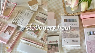 huge aesthetic stationery haul🌷  ft journalsay [upl. by Sirred]