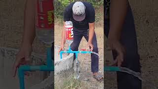 I make impressive manual water pump from the deep well without electricity shorts pumpwell diy [upl. by Acirretahs]