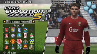 PES 5 FULL LICENSEDLICENCIADO OPTION FILESAVEDATA PSPPPSSPP [upl. by Monsour]