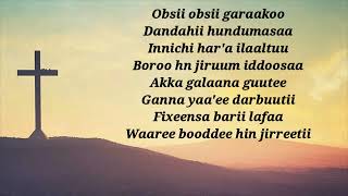 Abebe Temesgen  Obsii Obsi Garaa koo lyrics [upl. by Dlorad]