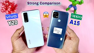 Oppo A15 Vs Vivo Y20⚡️Speed Test amp Camera Test Comparison HindiUrdu [upl. by Bonine]