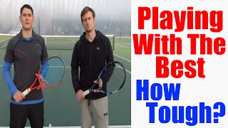 Training with Roger Federer  What Is It Like To Play With Federer [upl. by Eeldivad1]