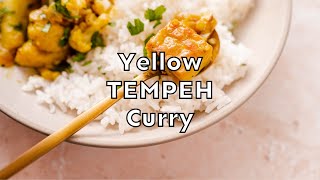 Vegan Yellow Tempeh Curry tempeh yellowcurry vegancurry tempehcurry [upl. by Ahsieni205]