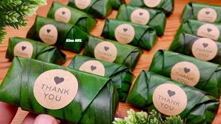 CARA BUNGKUS LEMPER DENGAN DAUN PISANG YANG PRAKTIS amp CANTIK RESEP LEMPER ENAK PULEN TAK MUDAH BASI [upl. by Gib411]