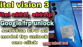 itel vision 3 s661L frp unlock using unlock tool  itel l661L google account unlock tool  one click [upl. by Llerruj]