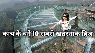 Top 10 Glass Bridges In The World Hindi [upl. by Waylen]