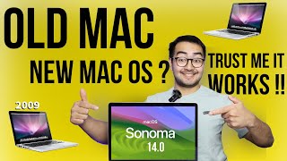 How install latest macOS 14 Sonoma on older or unsupported Mac [upl. by Herzig]