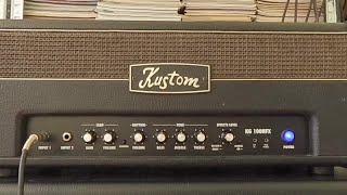 Kustom KG100HFX with KG412 cabinet distortion channel with effects playthrough [upl. by Lienahs]