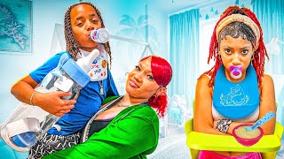 MEAN BABYSITTER TREATS BAD SIBLINGS LIKE BIG BABIES🍼😩BAD SIBLINGS S2 EP2 [upl. by Relda]