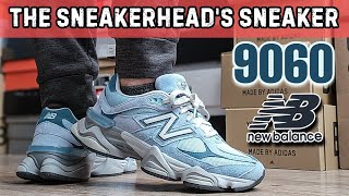 Best Dad Shoes for Sneakerheads New Balance 9060 Chrome Blue Review amp On Feet [upl. by Nahta]