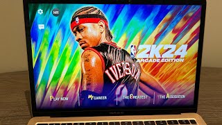 4K NBA 2K24 Arcade Edition Gameplay on MacBook Air M1 with Xbox Series Controller [upl. by Admana]