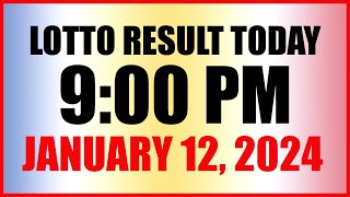 Lotto Result Today 9pm Draw January 12 2024 Swertres Ez2 Pcso [upl. by Zerelda]