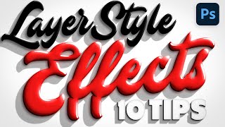 10 TIPS for Awesome Layer Style Effects in Photoshop [upl. by Hollister]