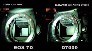 Moment of Shutter Release 7D VS D7000 [upl. by Roseanne585]