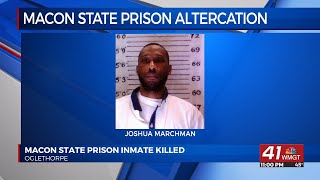 Macon State Prison inmate dead after altercation [upl. by Ellehc]