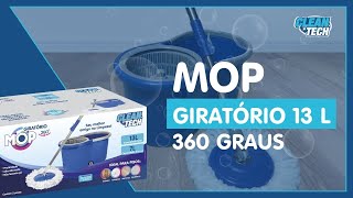 MOP GIRATÓRIO 13L  CLEANTECH [upl. by Lekim]