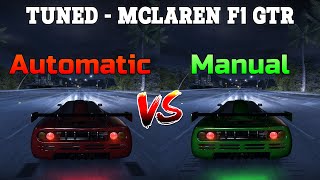 Tuned McLaren F1 GTR  Automatic vs Manual  Need for Speed Carbon [upl. by Ysteb]