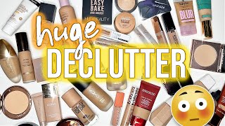 MUCH NEEDED Foundation Concealer amp Powder Declutter  2023 [upl. by Steven992]