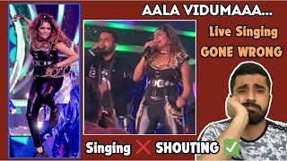 Aditi Shankars WORST SINGING 😭 In Indian 2 Audio Launch Is A CRINGE FEST 😖  Kollywood Nepotism [upl. by Ahsiemal160]