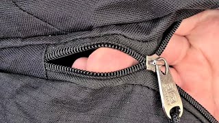 How to mend a zipper on a bag [upl. by Calvinna688]