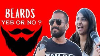 Beard  Yes or No   Funny Answers  Must Watch  Peoples Choice [upl. by Rockwood]