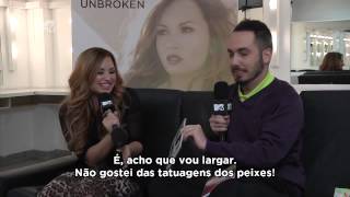 Acesso MTV  Entrevista Demi Lovato  Parte 3  Pego ou Não Pego  26042012 [upl. by Ellenehc]