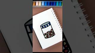 💊💊 How to draw Capsule Bottle  ❤️ Capsule Bottle Easy Drawing and Sketch Idea capsule drawing [upl. by Nazus]