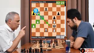 🎦 Brilliant Kasparov vs Hikarus Incredible Speed Garry Kasparov vs Hikaru Nakamura St Louis 2017 [upl. by Etteiram]