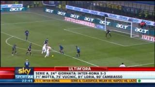 Sky Sport Sintesi highlights InterRoma 53 24à Giornata Serie A [upl. by Silvan]