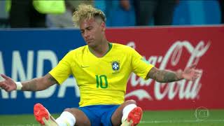 GLOBO DEFENDE NEYMAR APÓS VIRAR CHACOTA MUNDIAL PELAS QUEDAS EM CAMPO NA COPA DO MUNDO 2018 [upl. by Feer]