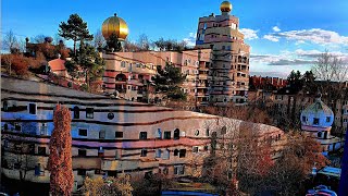 Waldspirale Darmstadt Walking Tour  Germany Virtual Walk Tour 4K 60fps [upl. by Irena]