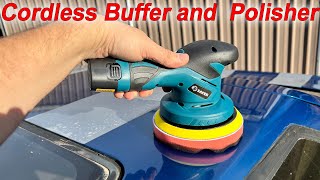 Saker Cordless Car Buffer Polisher  6 Inch [upl. by Ecirad]