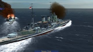 Renown and Repulse Vs Bismarck  Atlantic Fleet [upl. by Nellie]