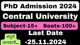 PhD Admission Notice 2024  PhD Admission 2024 [upl. by Marden639]