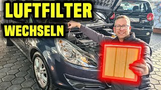 Opel Corsa D Luftfilter Wechseln [upl. by Solrac709]