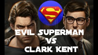 Evil Superman vs Clark Kent goodvsevil superman aianimation [upl. by Liartnod]