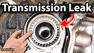 How to Fix a Transmission Leak in Your Car Axle Seal [upl. by Elora291]