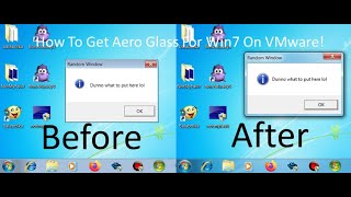 How To Get The Aero Glass Working For Your Windows 7 Virtual Machine On VMware [upl. by Seafowl]