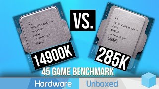 Intel Core Ultra 9 285K vs Intel Core i9 14900K 45 Game Benchmark [upl. by Ib214]